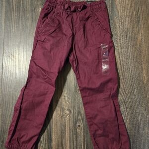 GAP Girls Burgundy Jogger Pants